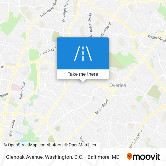 Glenoak Avenue map
