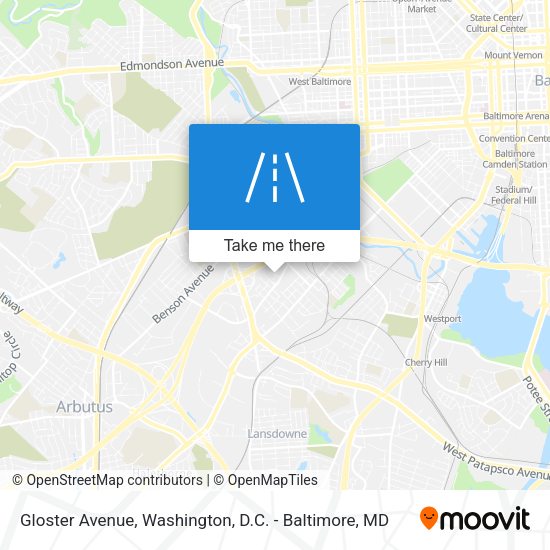 Gloster Avenue map