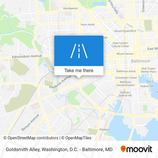 Goldsmith Alley map