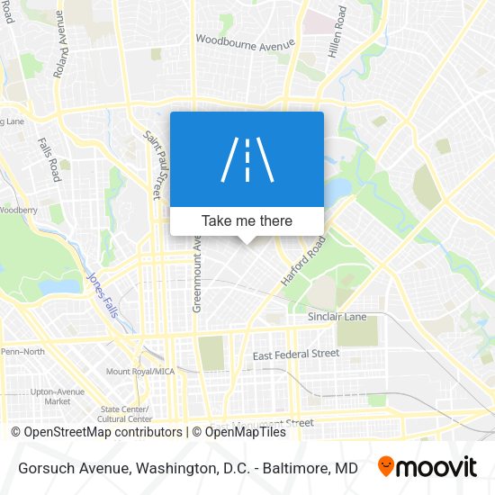 Gorsuch Avenue map
