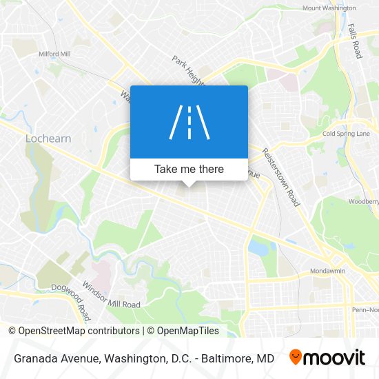 Granada Avenue map