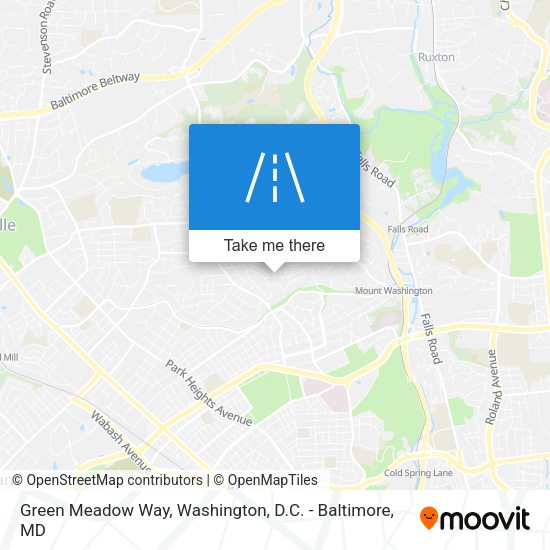 Mapa de Green Meadow Way