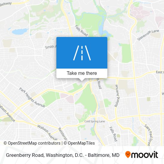 Greenberry Road map