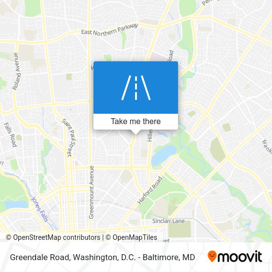 Greendale Road map