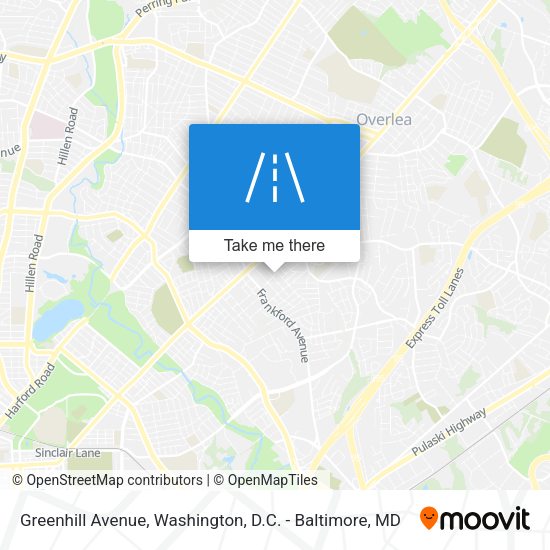 Greenhill Avenue map