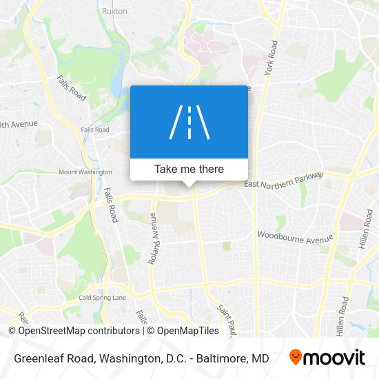 Greenleaf Road map