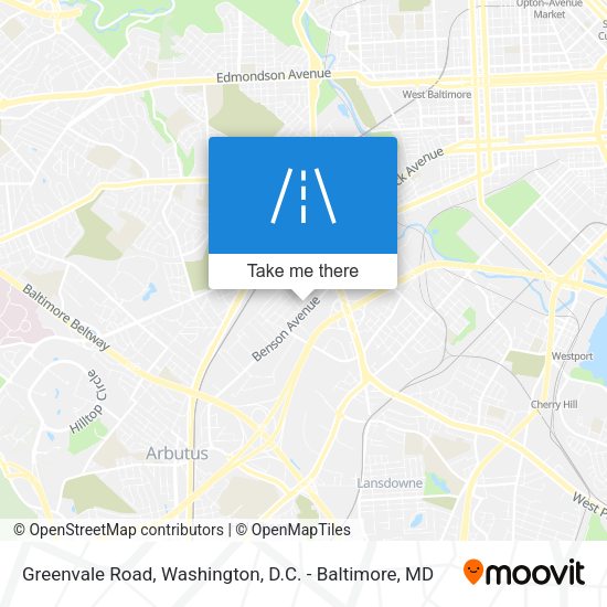 Greenvale Road map
