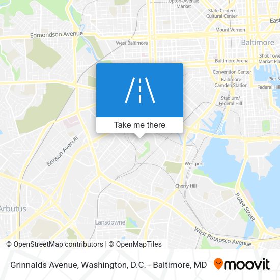 Mapa de Grinnalds Avenue