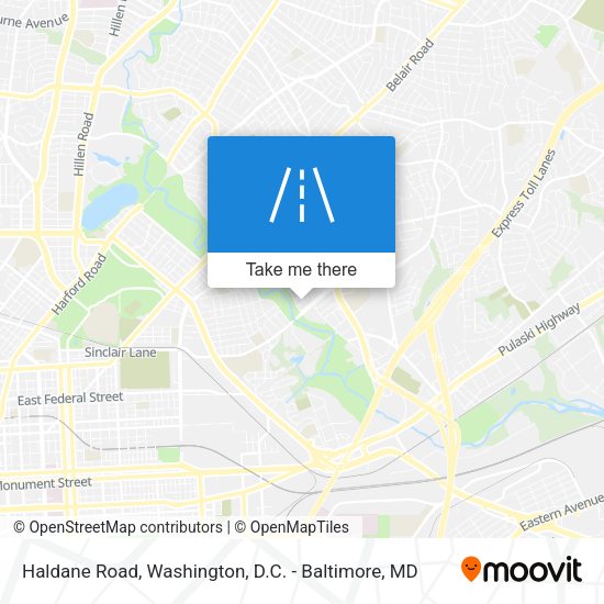 Haldane Road map