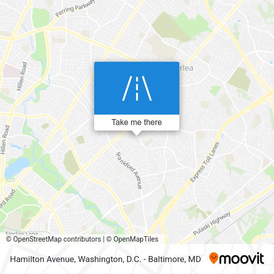 Mapa de Hamilton Avenue