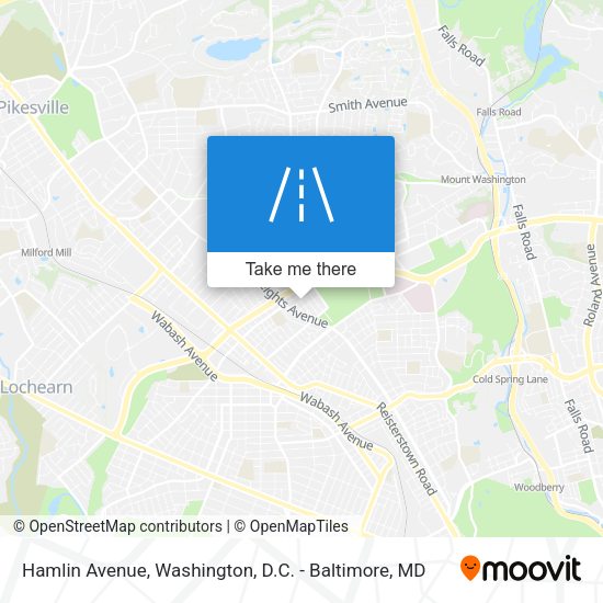 Mapa de Hamlin Avenue