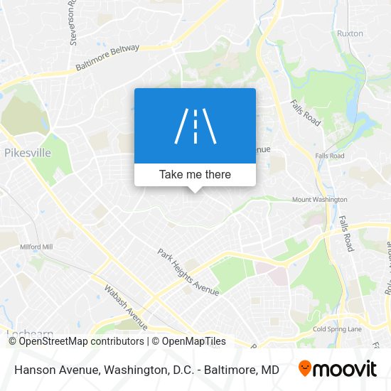 Mapa de Hanson Avenue