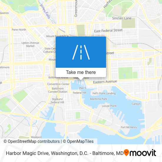 Harbor Magic Drive map