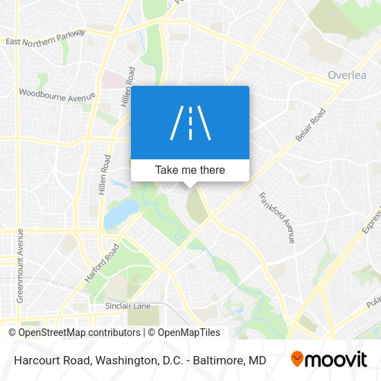 Mapa de Harcourt Road