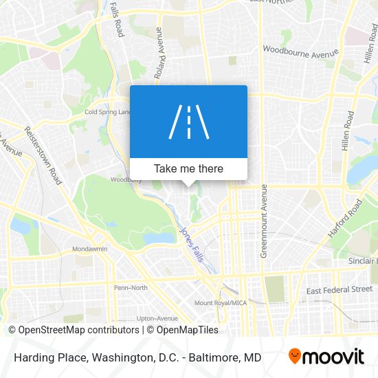 Harding Place map