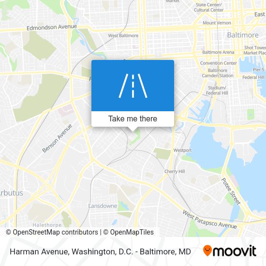 Harman Avenue map