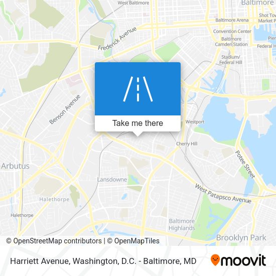 Harriett Avenue map