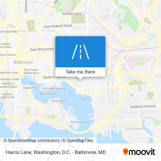 Harris Lane map