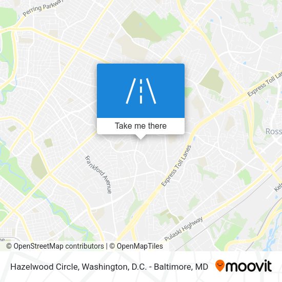 Hazelwood Circle map
