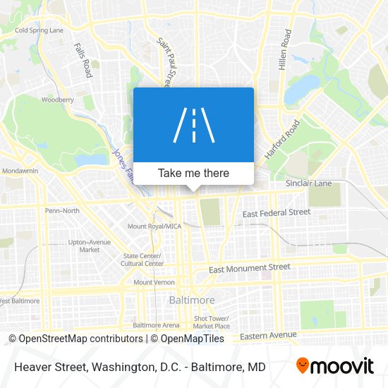 Heaver Street map