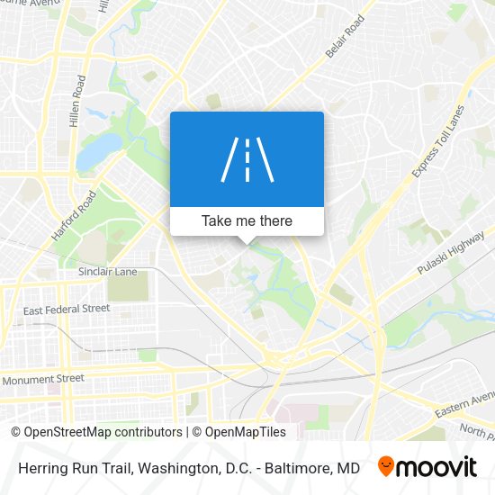 Herring Run Trail map
