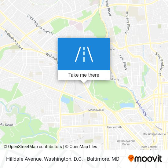 Hilldale Avenue map