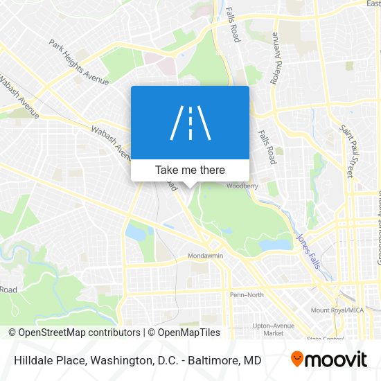 Mapa de Hilldale Place