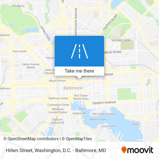Mapa de Hillen Street