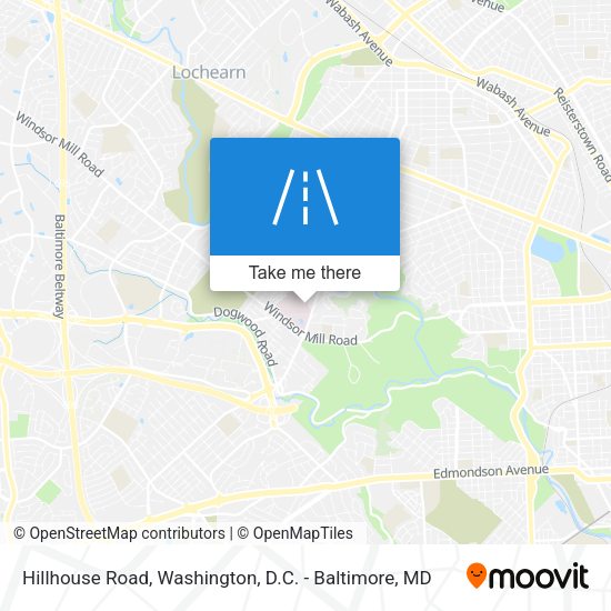 Hillhouse Road map