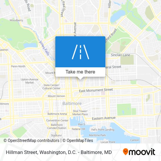 Hillman Street map