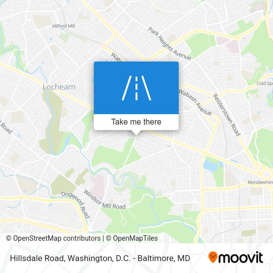 Mapa de Hillsdale Road