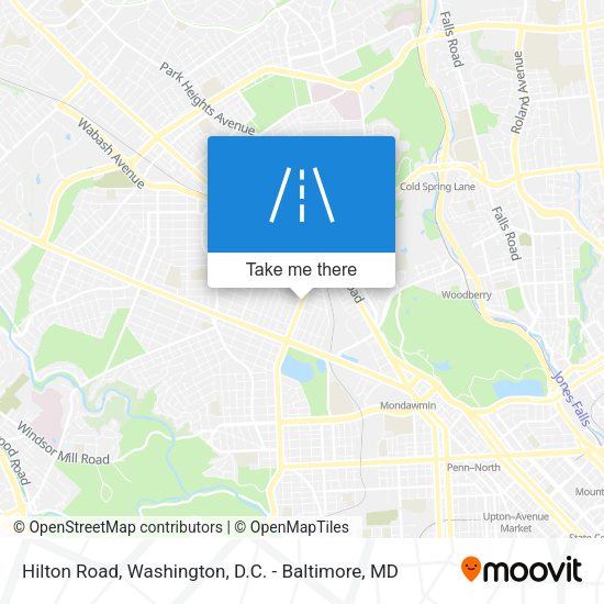 Hilton Road map