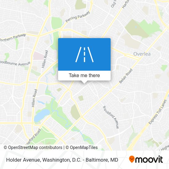 Holder Avenue map