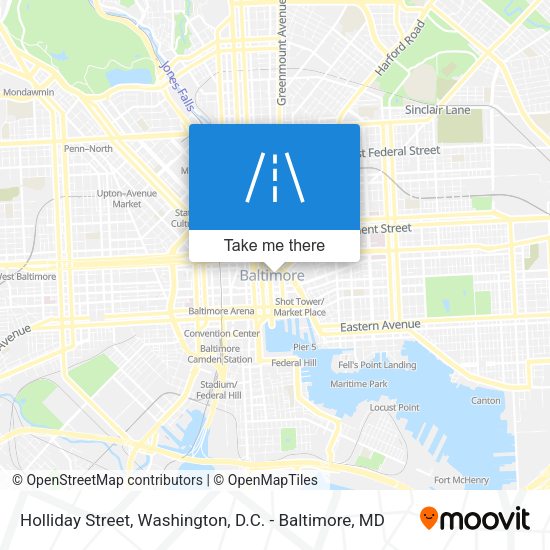Holliday Street map