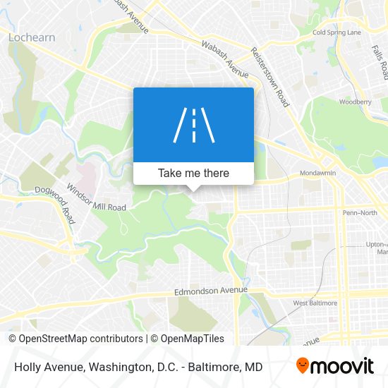 Holly Avenue map