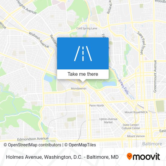 Holmes Avenue map