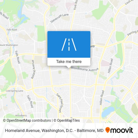 Mapa de Homeland Avenue