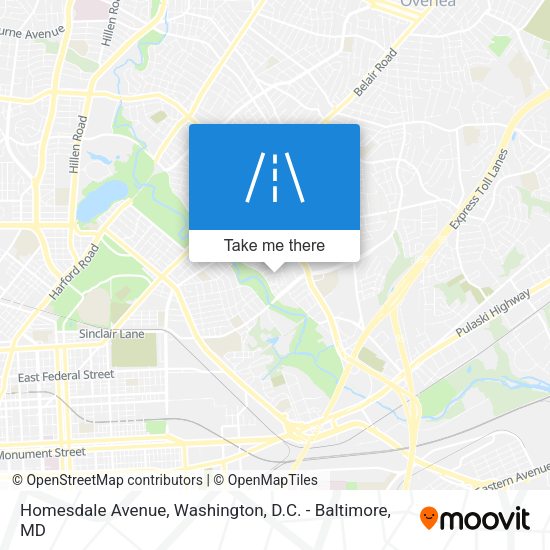 Homesdale Avenue map