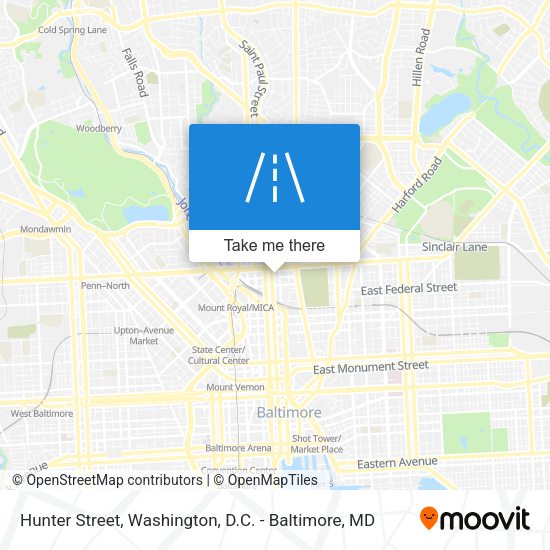 Hunter Street map