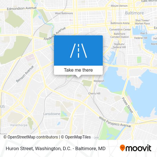 Huron Street map