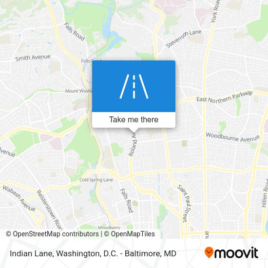 Indian Lane map