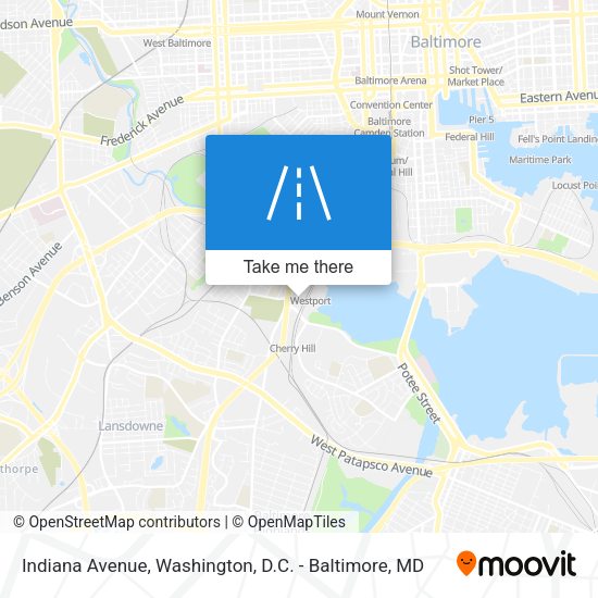 Indiana Avenue map
