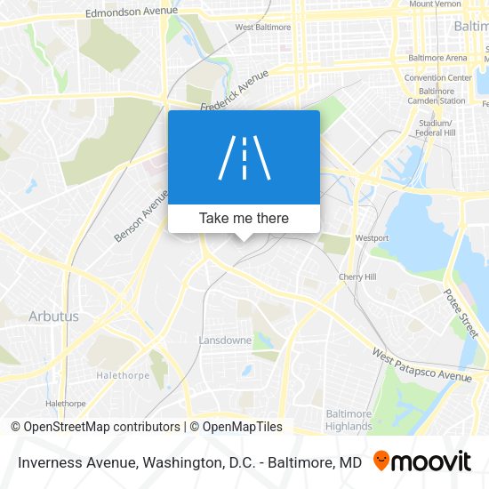Inverness Avenue map