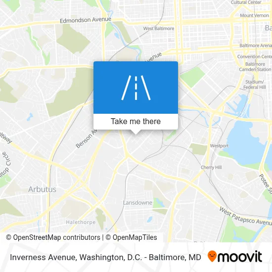 Inverness Avenue map