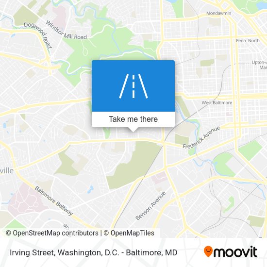 Mapa de Irving Street