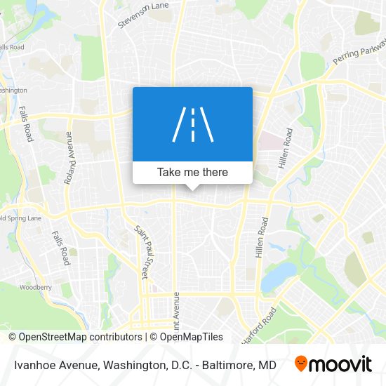 Ivanhoe Avenue map