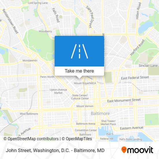 John Street map