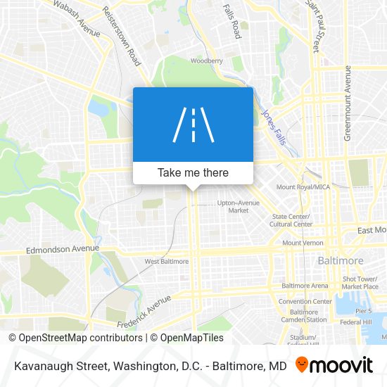 Kavanaugh Street map