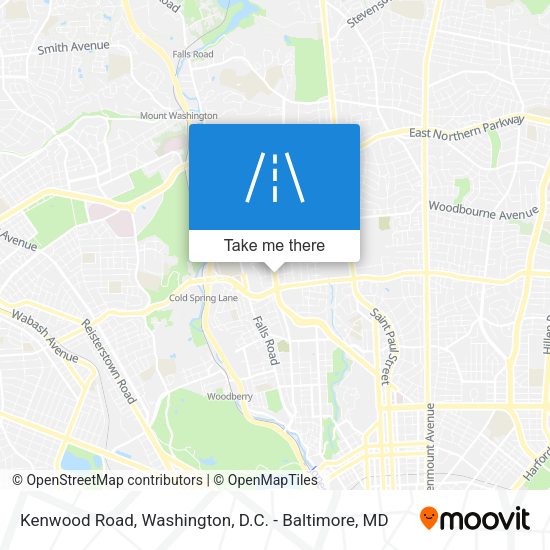 Kenwood Road map