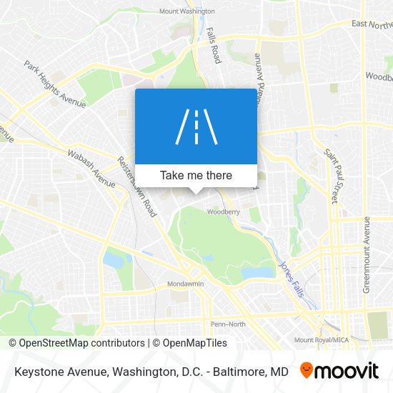 Keystone Avenue map
